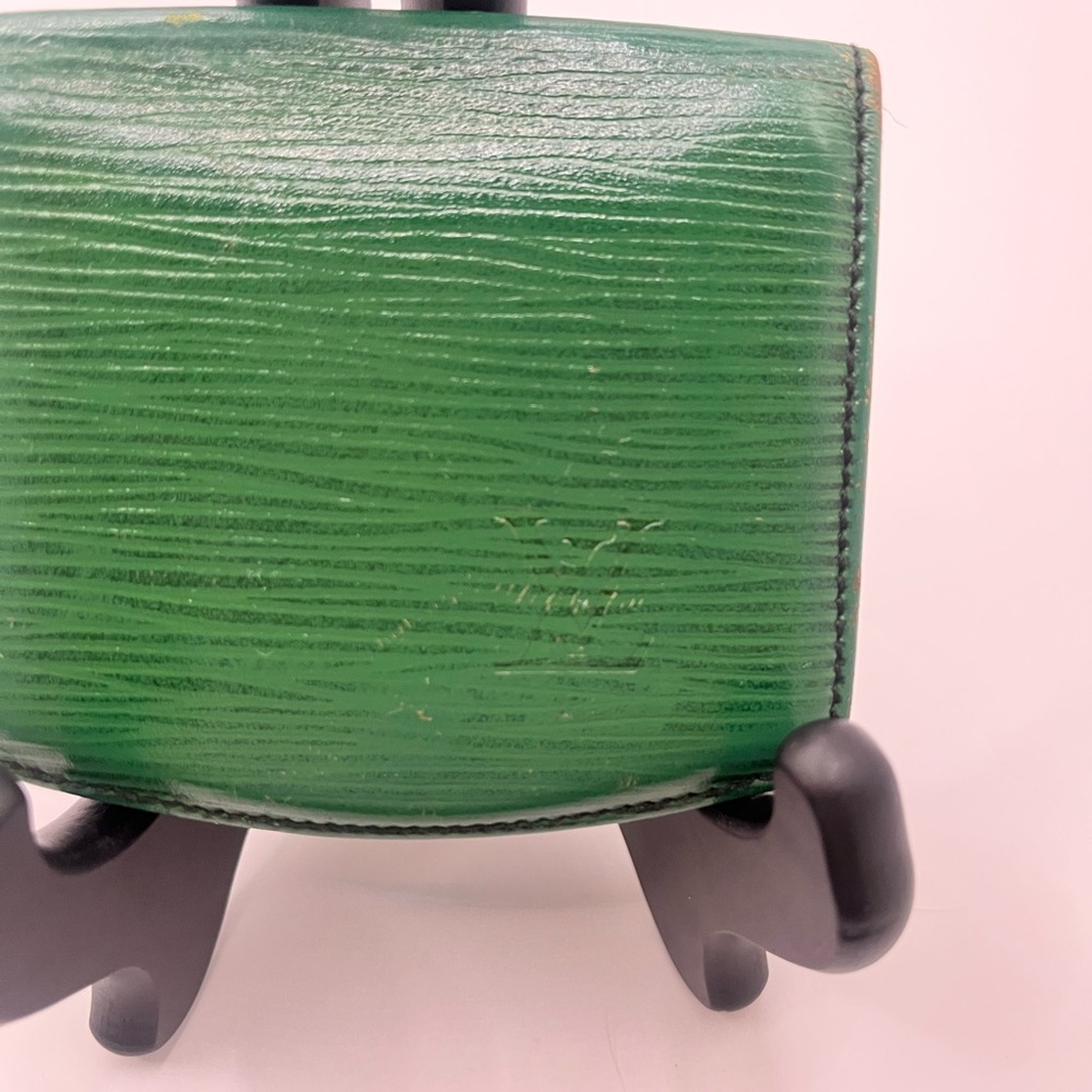LOUIS VUITTON LV โMalletierโ Vintage Paris Green ๐ EPI Vintage Card Holder EUC ๐ - Picture 8 of 12